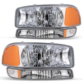 VehicleAid Headlights For 1999-2006 GMC Sierra 1500 2500 3500